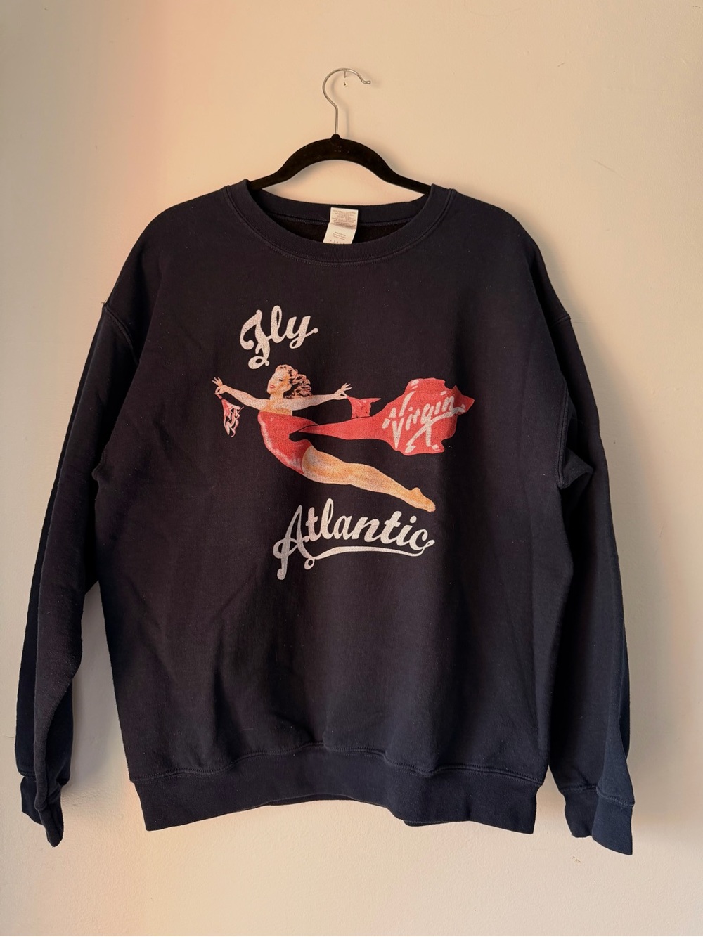 Oversized ‘Fly Atlantic’ Crewneck